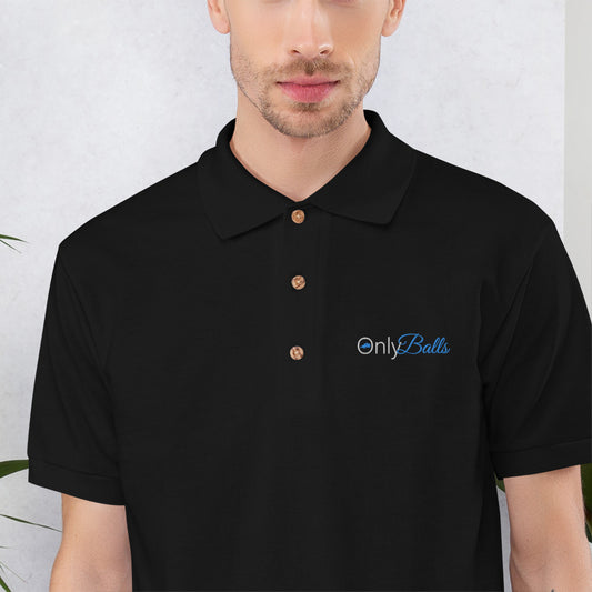 OnlyBalls Men's Embroidered Polo Shirt