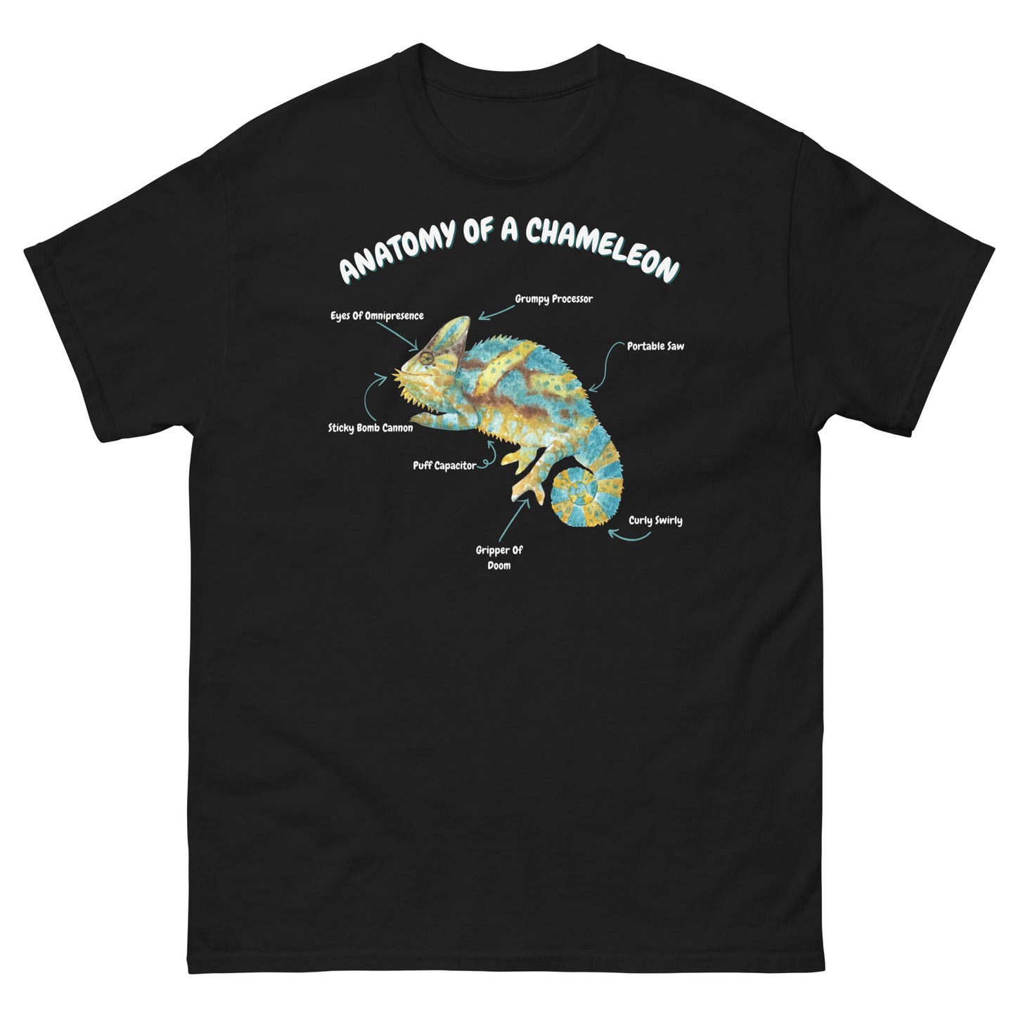 Anatomy Of A Chameleon Men's classic tee