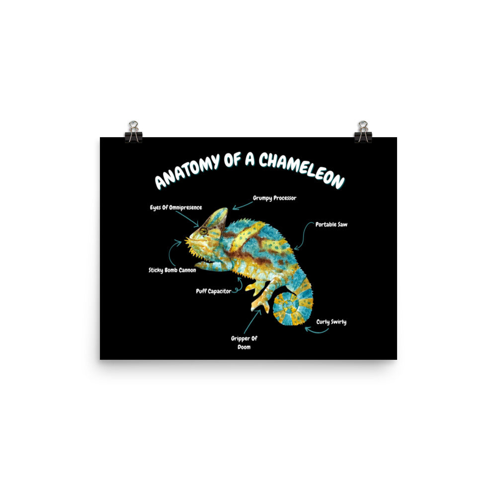 Anatomy of a Chameleon Photo paper poster
