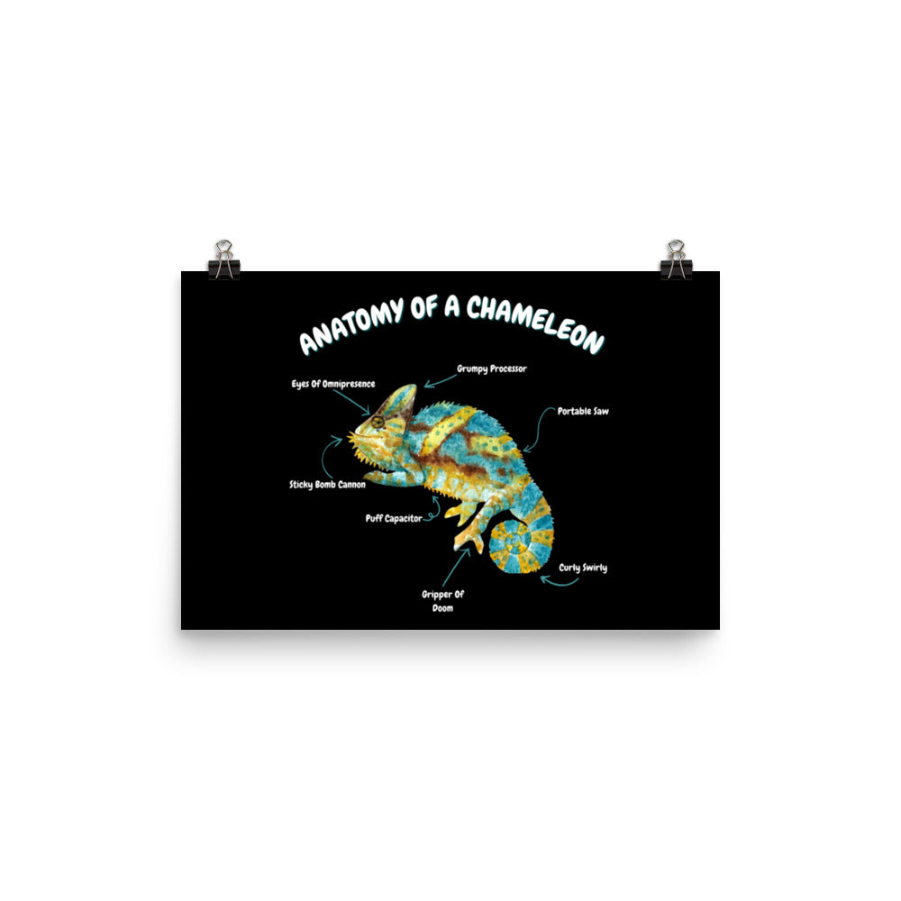 Anatomy of a Chameleon Photo paper poster