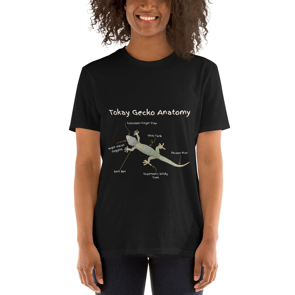 Tokay Gecko Anatomy Short-Sleeve Unisex T-Shirt